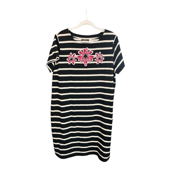 Bob Mackie Wearable Art T-Shirt Dress NWT Size XL RA1 - Picture 1 of 3